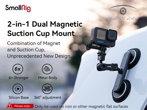 SmallRig 4467 - Giá đỡ hút chân không 2 chân