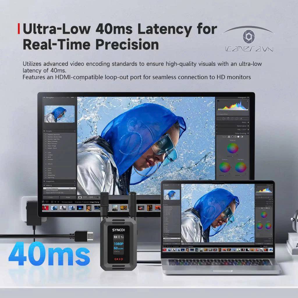 Bộ truyền hình ảnh không dây SYNCO XVision HD 1080P/60fps