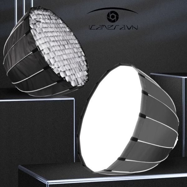 Softbox Parabolic thao tác nhanh JP2-90 kèm lưới tổ ong