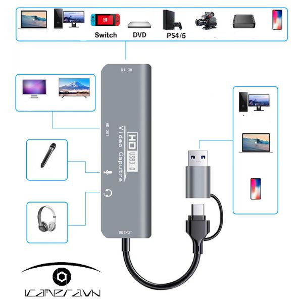 Cáp phát livestream Video Capture MS2131