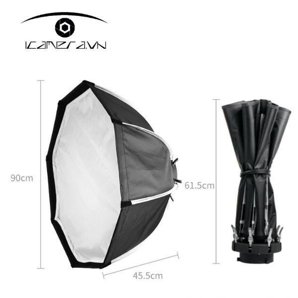 Softbox bát giác thao tác nhanh XSJ K290 ngàm Bowen