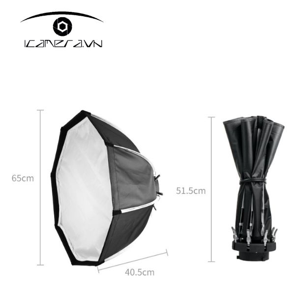 Softbox bát giác thao tác nhanh XSJ K265 ngàm Bowen