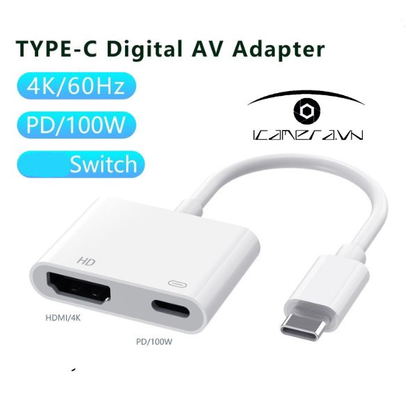 Bộ chuyển đổi tín hiệu HC93 Type-C ra HDMI