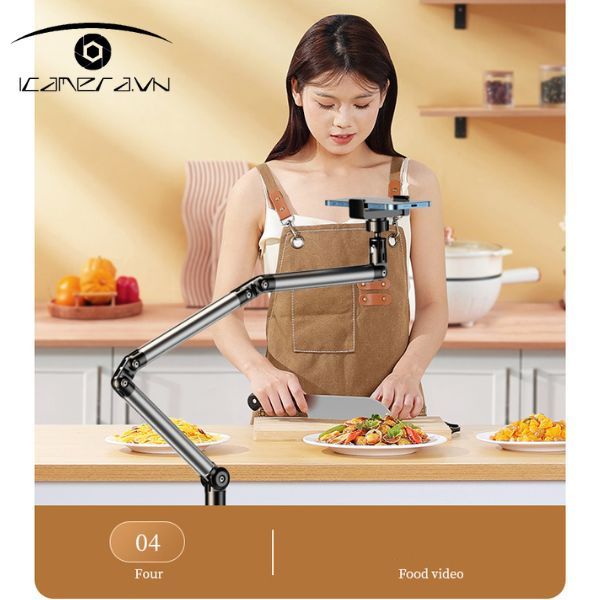 Giá đỡ điện thoại TS-180 quay topshot 360 độ