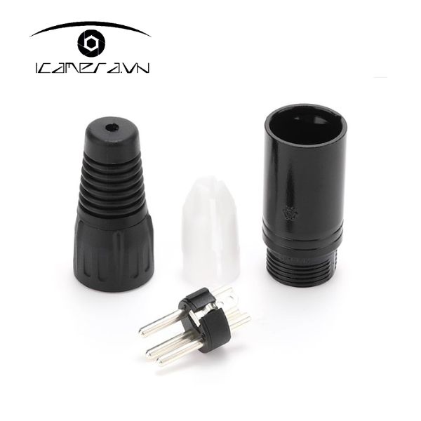 Jack chuyển tín hiệu âm thanh XLR-3P đầu đực Male XLR connector SVP555SC Srexact