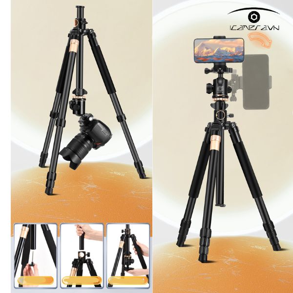Chân máy ảnh Tripod Beike QZSD Q992H