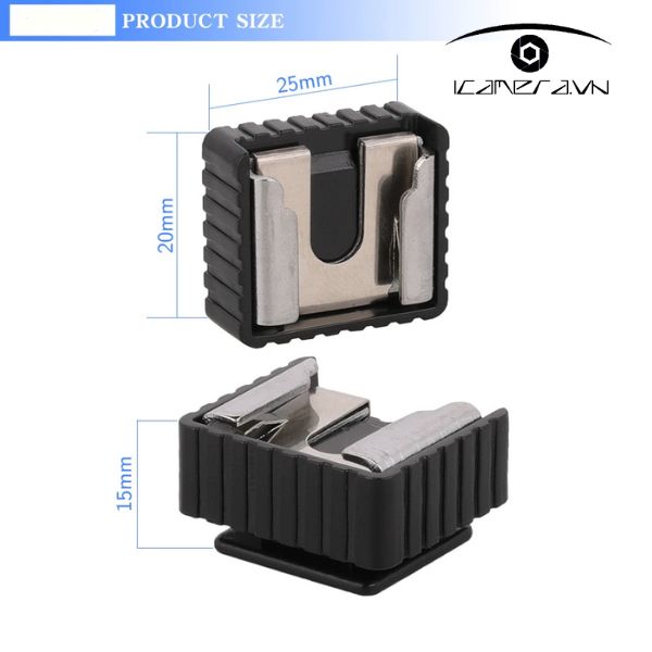 Gá đổi đế đèn Flash Hot shoe mount to ¼ inch adapter
