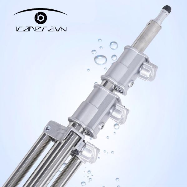 Chân đèn inox 2.8m giá rẻ cho Studio