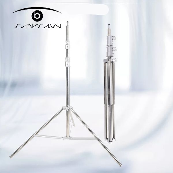 Chân đèn inox 2.8m giá rẻ cho Studio