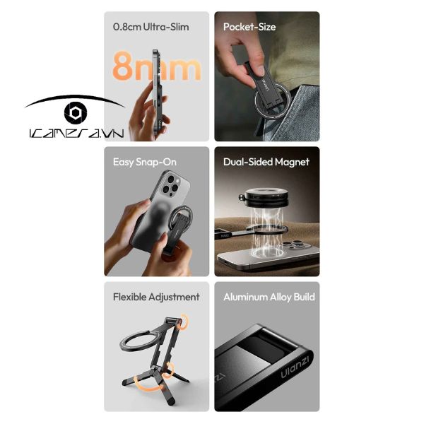 Ulanzi MA60 Chân Máy Điện Thoại Mag Safe Gấp Gọn