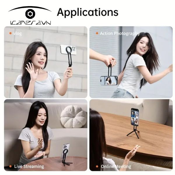 Chân kẹp điện thoại đa năng RT-777 bỏ túi gấp gọn