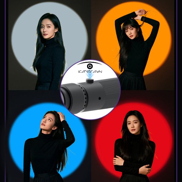 Đèn pin Led 4 màu 25W tạo hiệu ứng ánh sáng