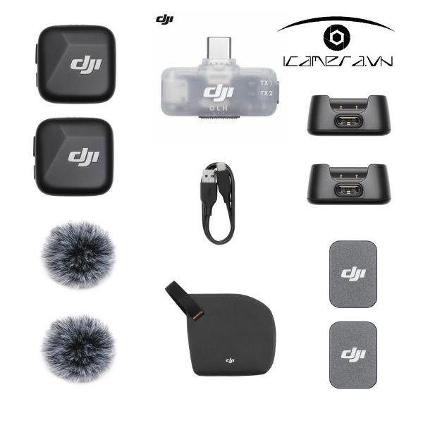 DJI Mic Mini phiên bản điện thoại 2TX 1RX