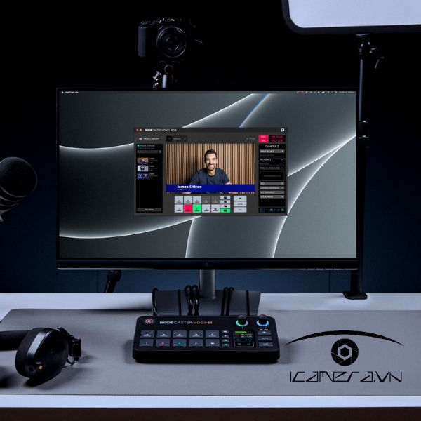 RodeCaster Video S bàn điều khiển âm thanh và video đa năng