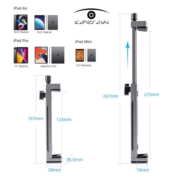 Xiletu XJ-15 Kẹp máy tính bảng