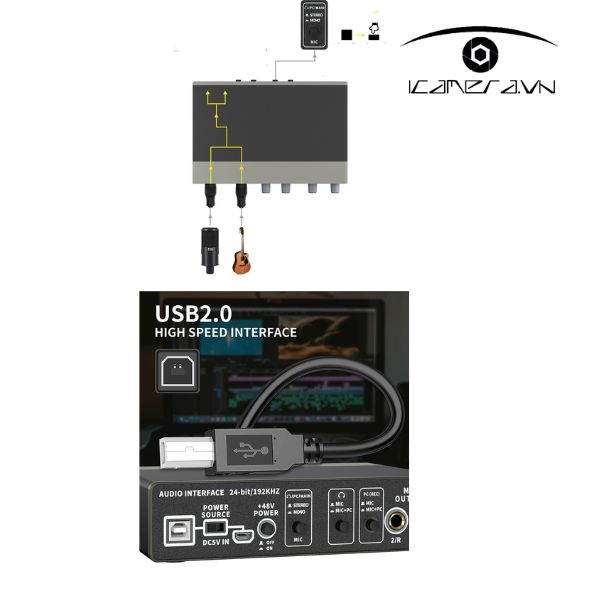SoundCard thu âm Xtuga E-22