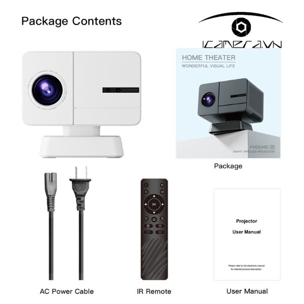 Máy chiếu mini P50 hệ điều hành Android độ phân giải Full HD 1080P