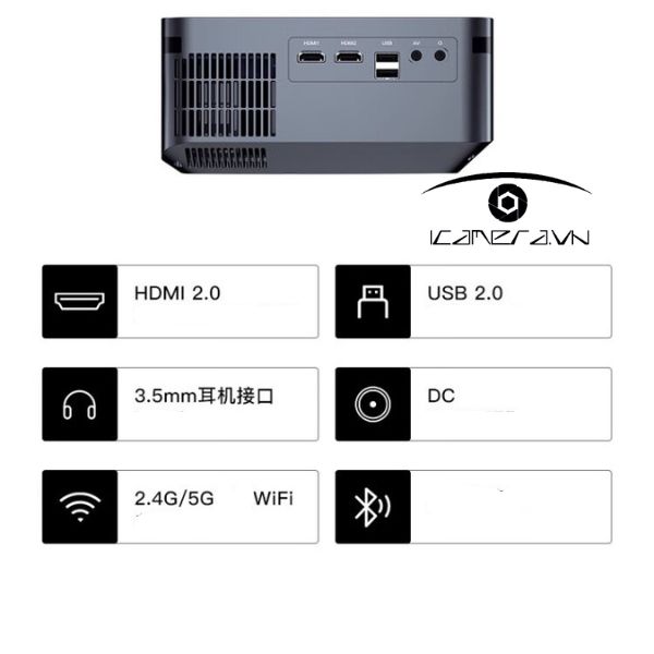 Máy chiếu X1 hệ điều hành Android độ phân giải Full HD 1080P