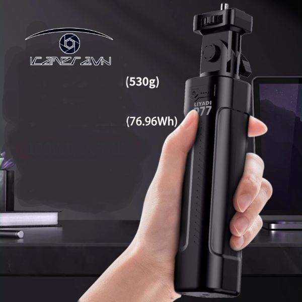 Pin cầm tay P77 cấp nguồn đèn quay phim chụp ảnh