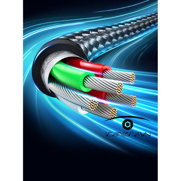 Cáp chuyển đổi OTG từ Type-C dương sang Type-C dương có cổng sạc Type-C âm