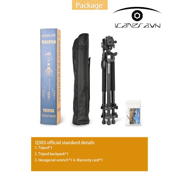 Chân máy ảnh Tripod Beike QZSD Q303