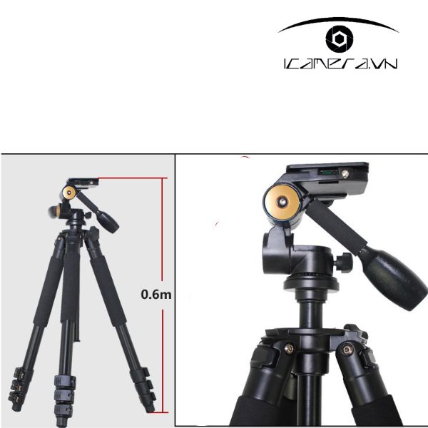 Chân máy ảnh Tripod Beike QZSD Q620
