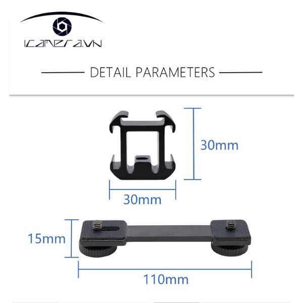 Mount gắn phụ kiện 3 Hot Shoe KHS-3L