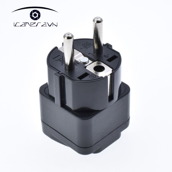 Phích cắm chuyển điện từ 2 chấu ra 3 chấu đa năng WK-9