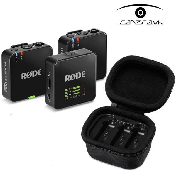 Micro không dây Rode Wireless Go 3 có hộp sạc chính hãng