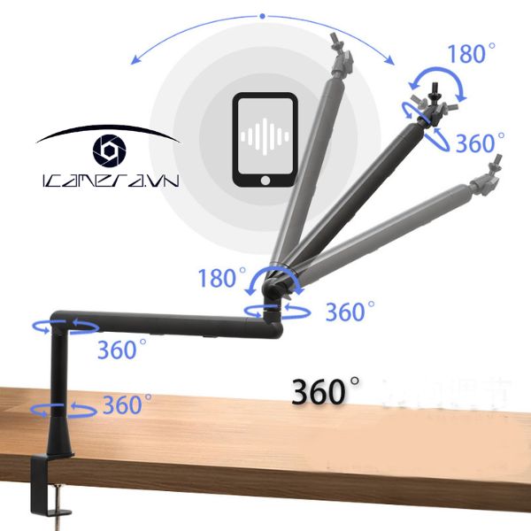 Giá treo micro thu âm gắn thành bàn SS42