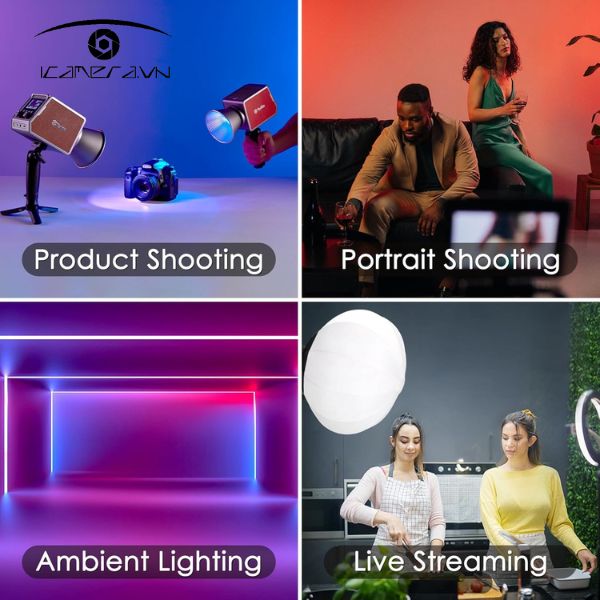 Đèn Led Tolifo PL-60RGB Video Light quay phim