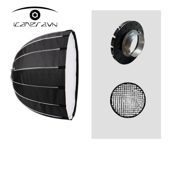 Softbox Parabolic thao tác nhanh JP2-90A kèm lưới tổ ong