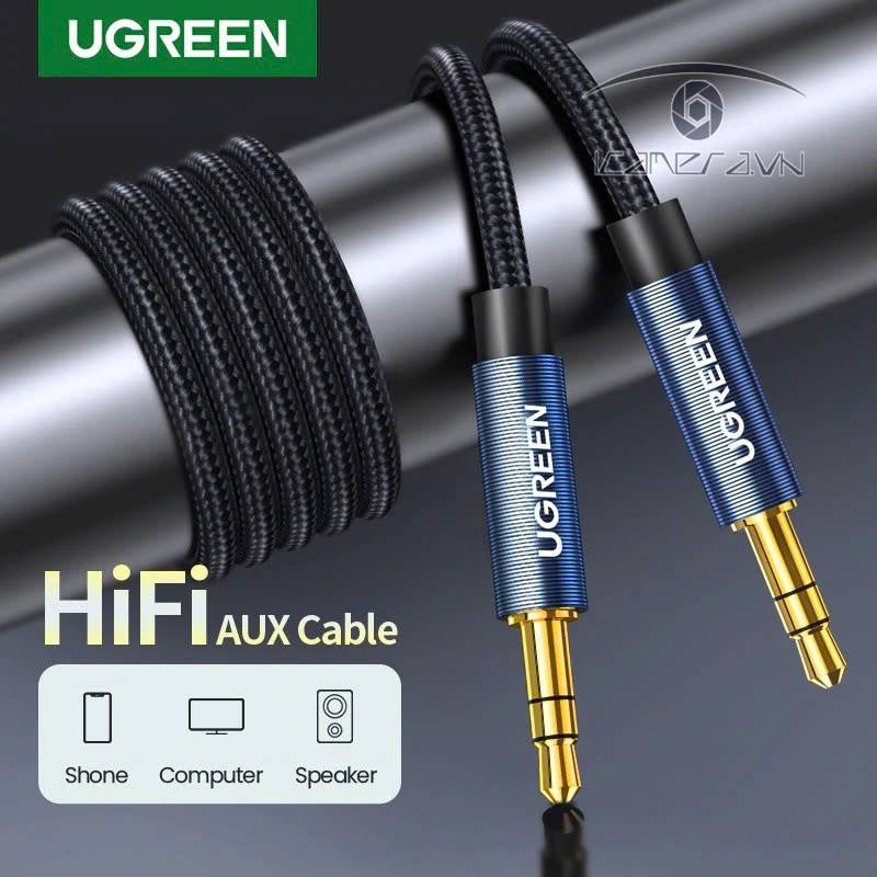 Cáp AUX 3.5mm 2 đầu dương dài 3m chính hãng Ugreen 10688