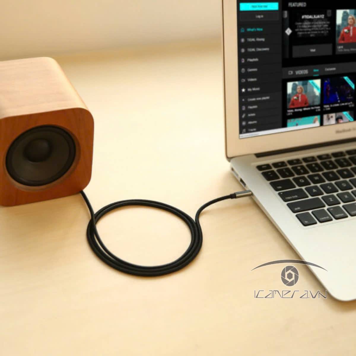 Cáp AUX 3.5mm 2 đầu dương dài 3m chính hãng Ugreen 10688