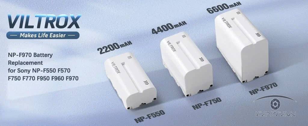 Pin Viltrox NP-F970/ F750 / F550 tích hợp sạc Type-C