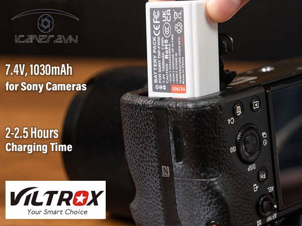 Pin Viltrox NP-FW50 tích hợp cổng sạc Type-C