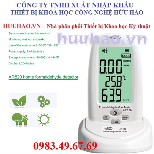 Máy đo nồng độ khí formaldehyde AR820