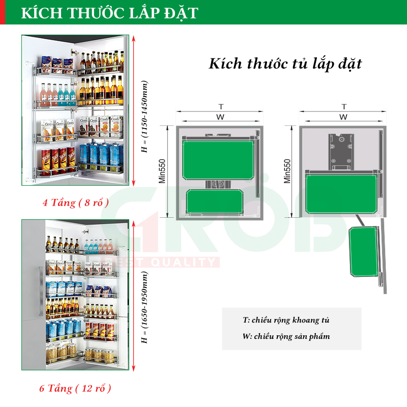 Tủ kho nan dẹt đáy đặc