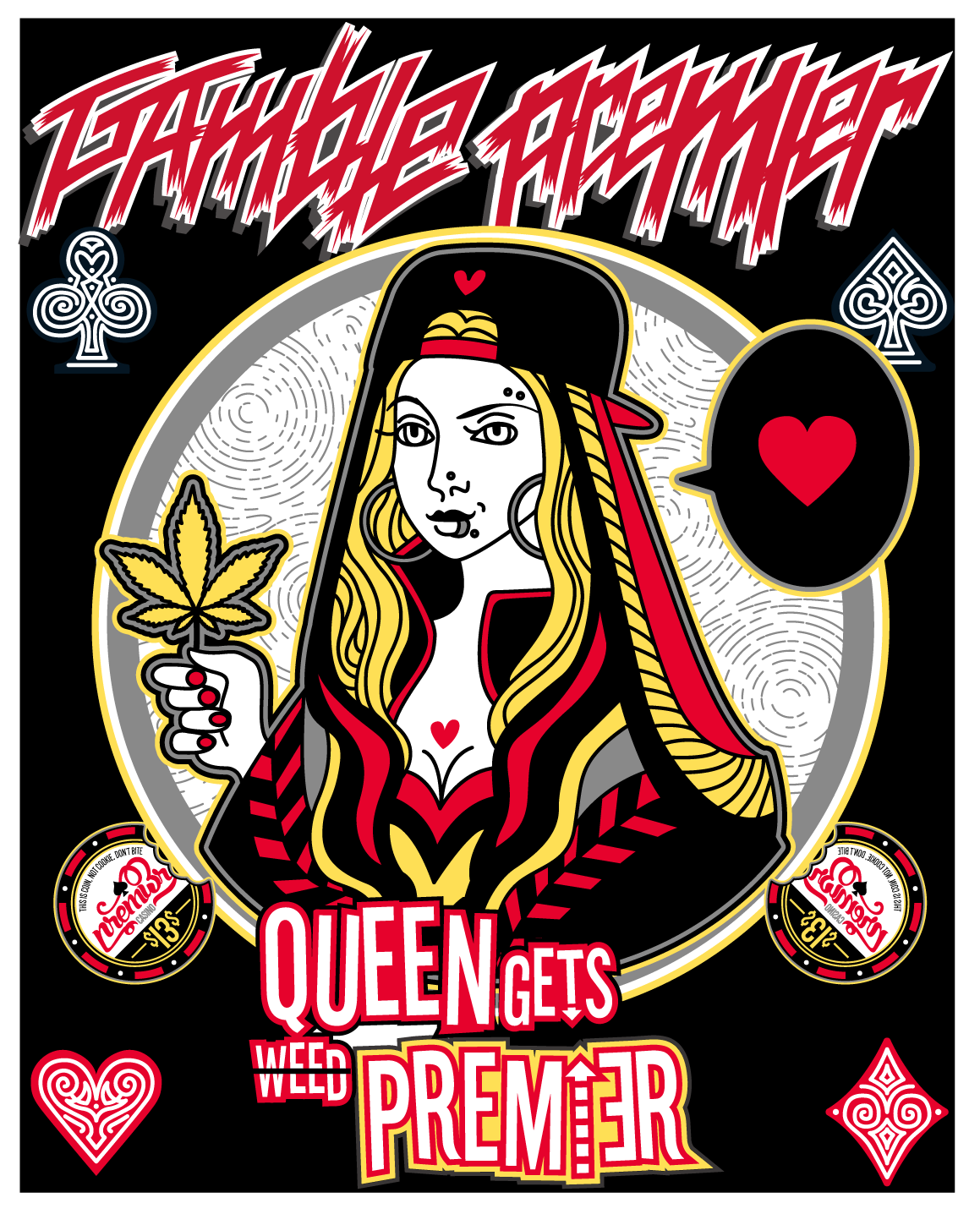 Bộ sưu tập áo thun Gamble - King và Queen thế lực của trò chơi đỏ đen 