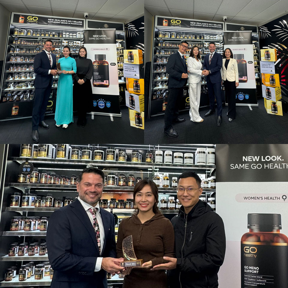 GO Healthy trao kỷ niệm chương cho Nhà thuốc Sức Khoẻ Vàng