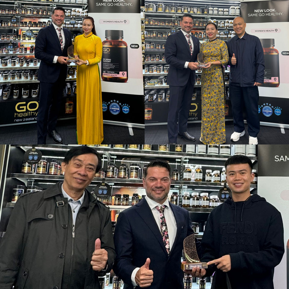 GO Healthy trao kỷ niệm chương cho Nhà thuốc Sức Khoẻ Vàng