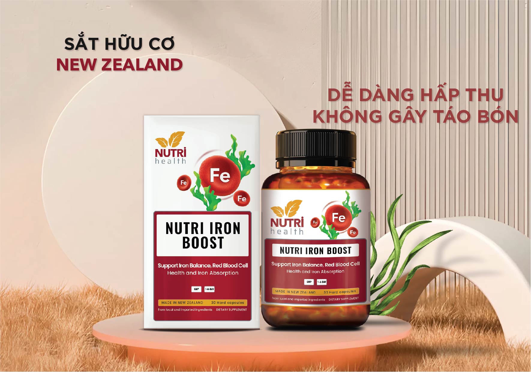 Sắt hữu cơ New Zeaaland Nutri Iron Boost