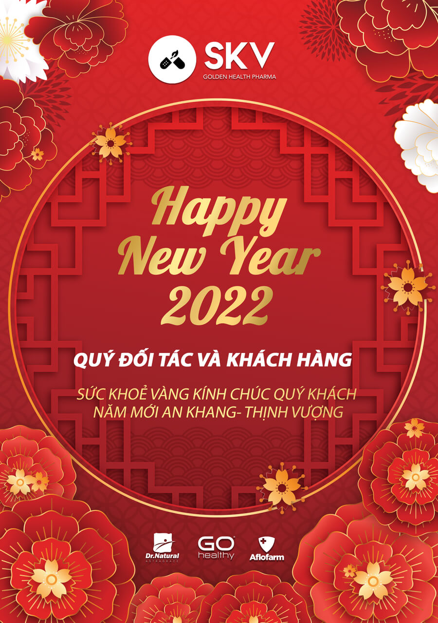 Công ty Dược Mỹ Phẩm Sức Khỏe Vàng chúc mừng năm mới 2022