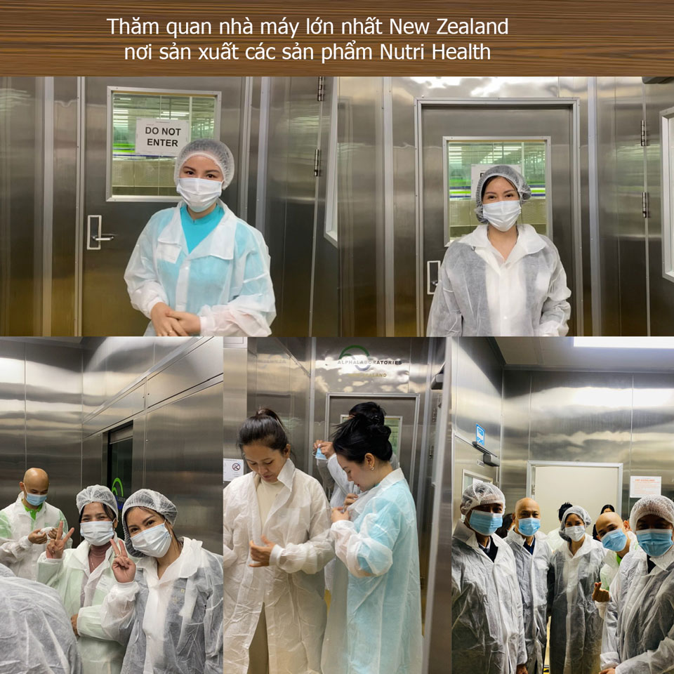 Thăm quan nhà máy Nutri Health New Zealand