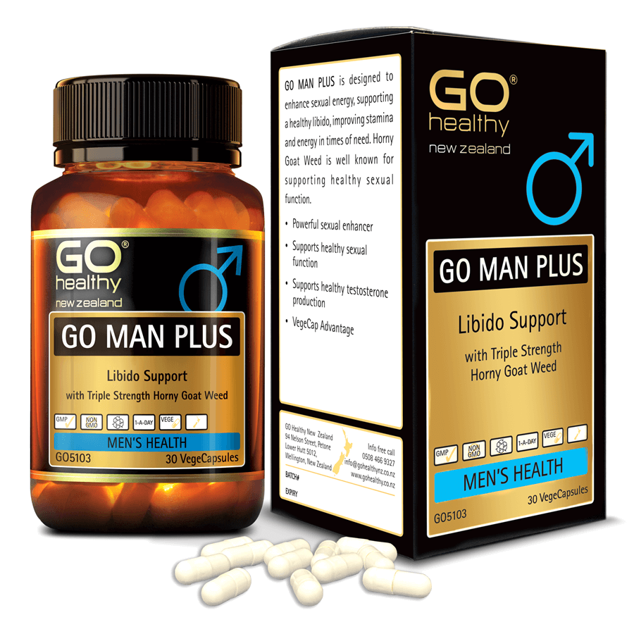 Viên uống cải thiện sinh lý nam nhập khẩu chính hãng New Zealand GO MAN PLUS (30 viên) giúp tăng cường sinh lực ở nam giới, tăng cường khả năng sinh lý ở nam giới, cải thiện và làm chậm quá trình mãn dục nam