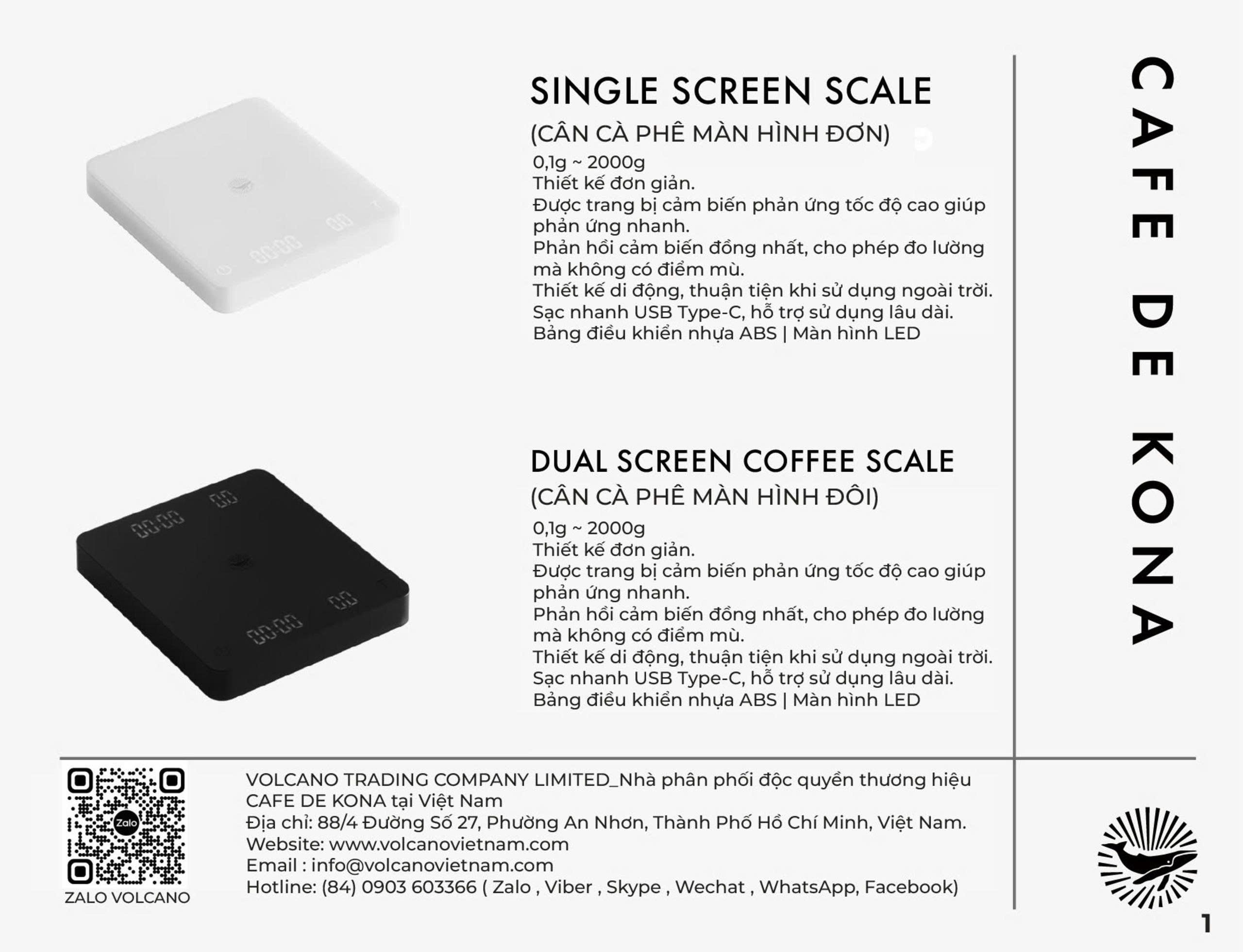 Catalog CAFE DE KONA — dụng cụ pha cà phê