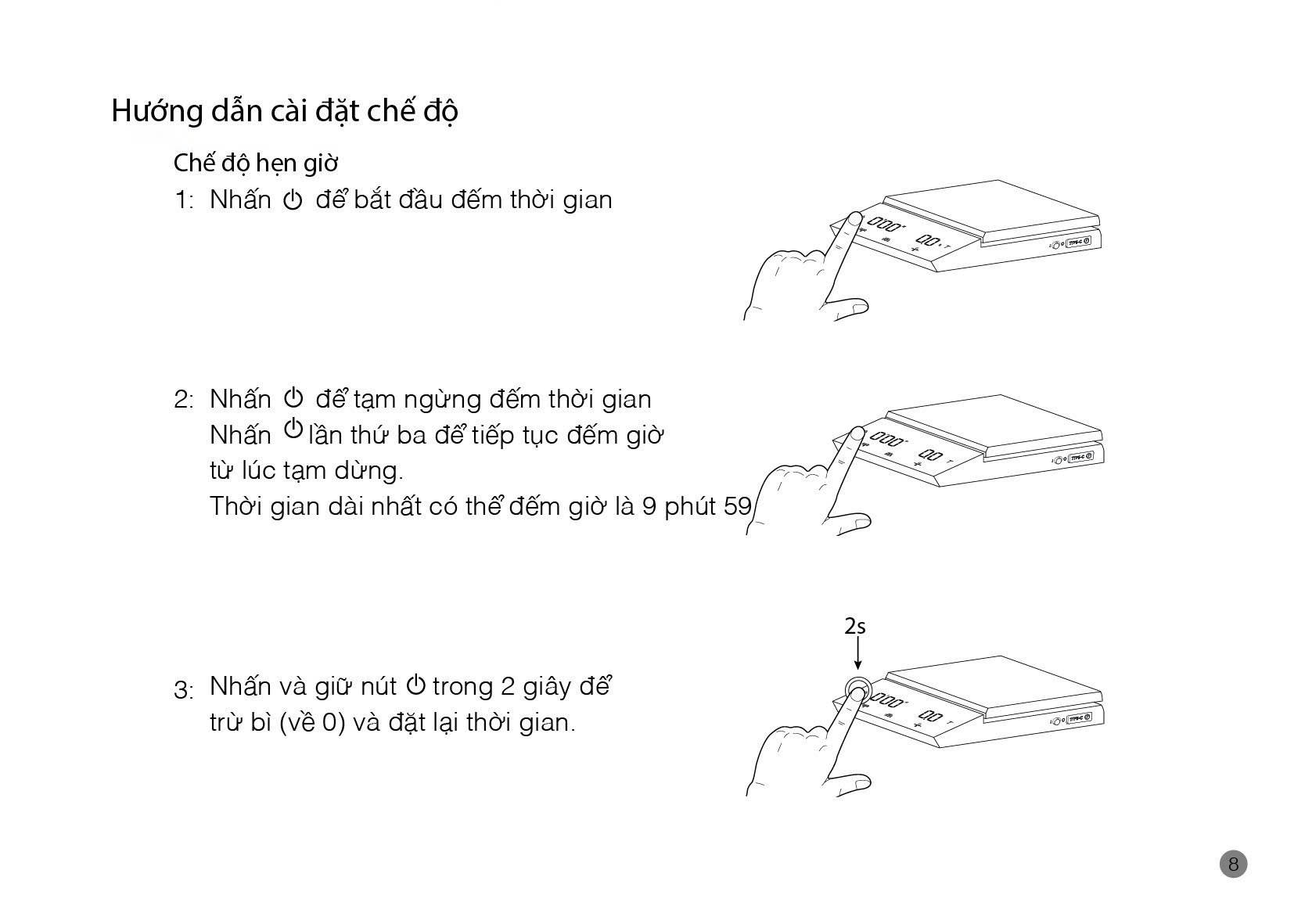 Hướng dẫn sử dụng cân Felicita Parallel+