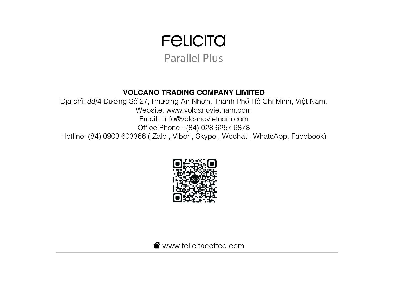 Hướng dẫn sử dụng cân Felicita Parallel+
