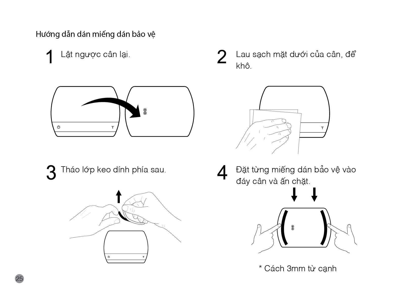 Hướng dẫn sử dụng cân Felicita Arc