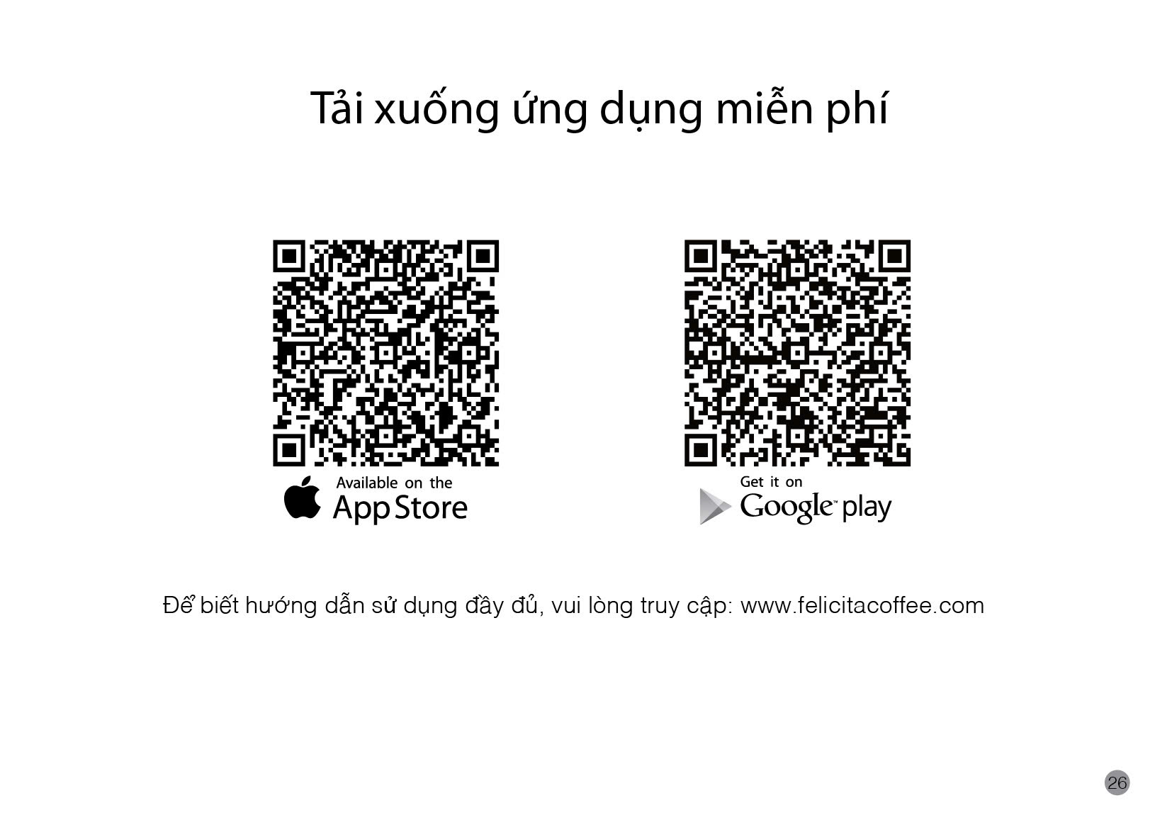 Hướng dẫn sử dụng cân Felicita Arc